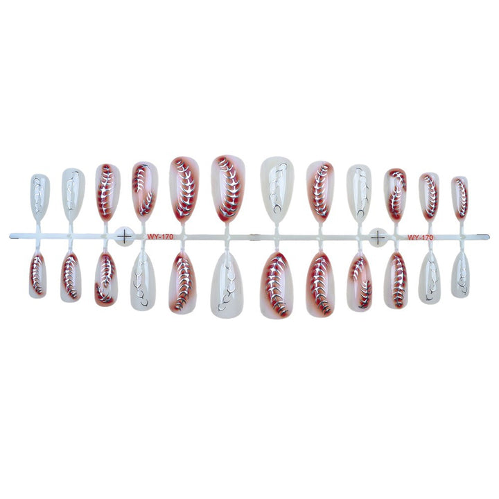 Elegant Decorative Press-On Nail Set Bowlift