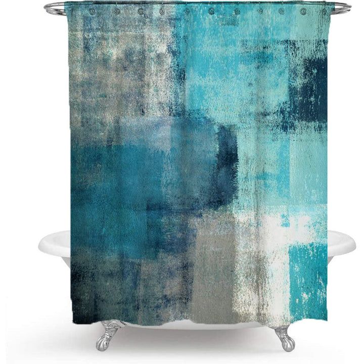 Scenic Beach-Themed Shower Curtain Bowlift