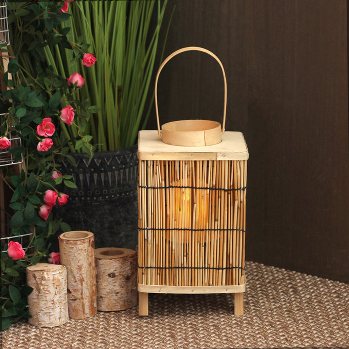 Artificial Rattan Lantern Bowlift
