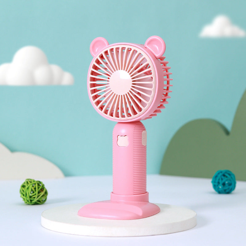 Ladies portable mini hand fan in cute bear design Bowlift