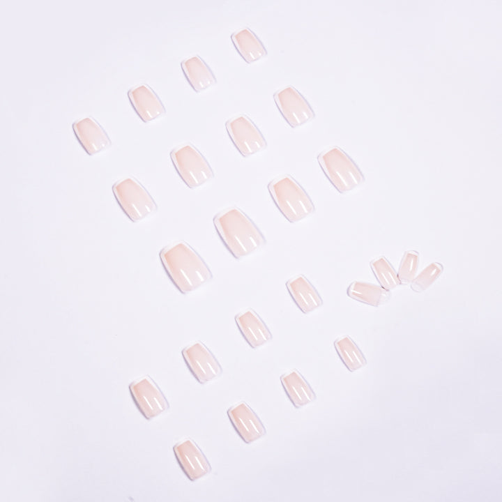 Elegant Nail Extensions with French Tip Bowlift