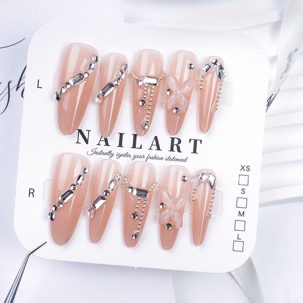 Cute Animal-Themed Press-On Nail Art Set Bowlift