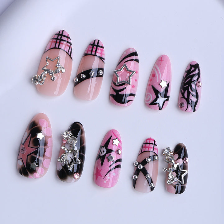 Artificial Nails in Modern Star Design Bowlift