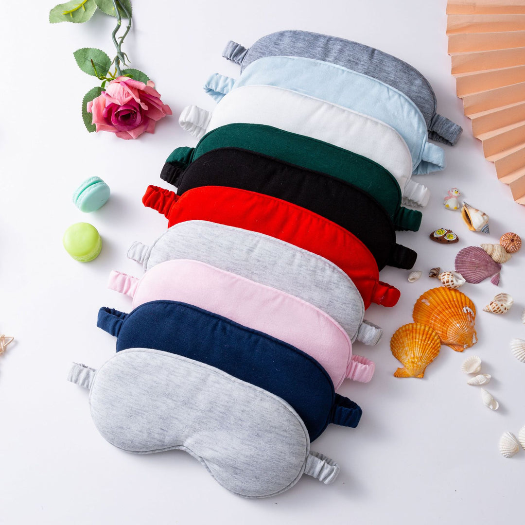 Women's lightweight cotton sleep mask with ergonomic padding and elastic comfort band Bowlift