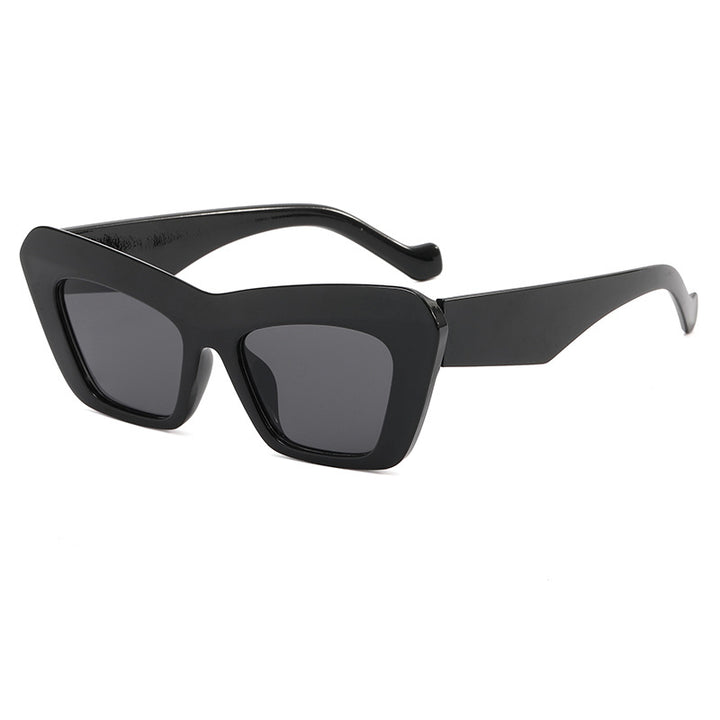 Women's fashionable oversized sunglasses with angular frame Bowlift