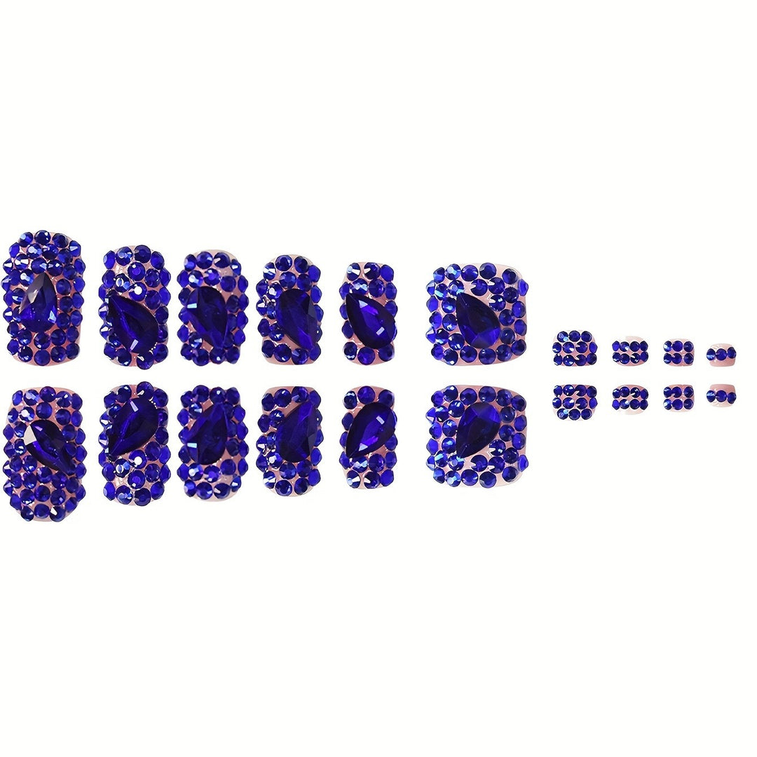 Glamorous Crystal-Embellished Nail Art Set Bowlift