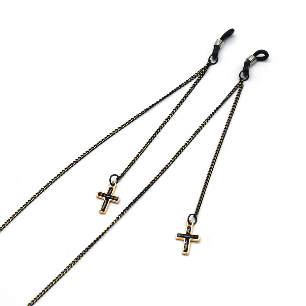 Heart-Embellished Eyewear Holder Chain Bowlift