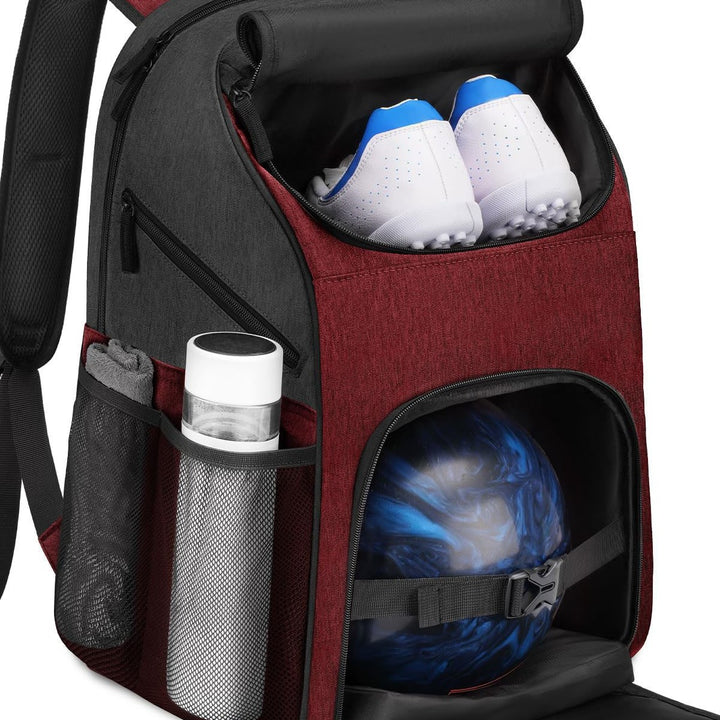 Unisex Sporty Backpack with special compartments for shoes and bowling ball Bowlift