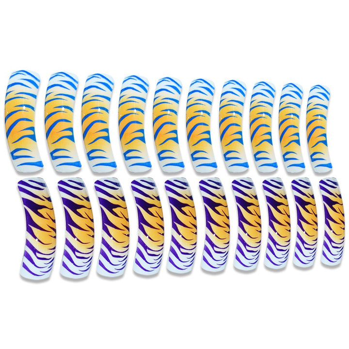 Artistic Tiger Print Press-On Nails Bowlift