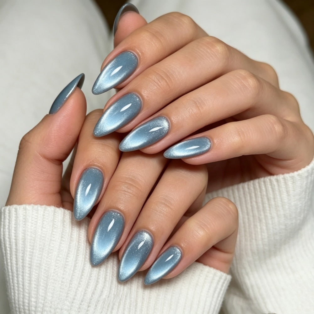 Stiletto Press-On Nail Set with Glossy Gradient Finish Bowlift