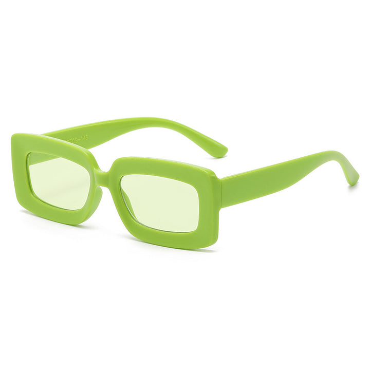 Women trendy square sunglasses with elegant plastic frame Bowlift