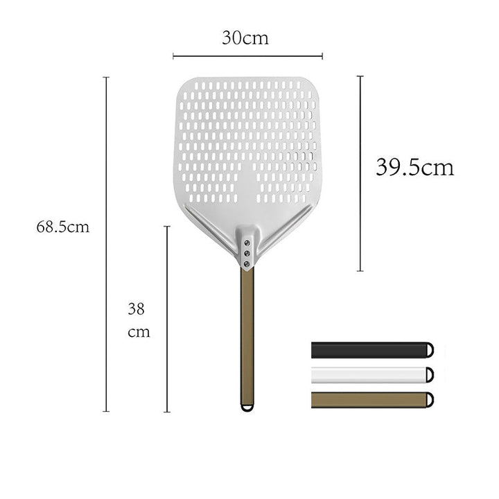 long-handle aluminum pizza peel with thin rectangular blade Bowlift