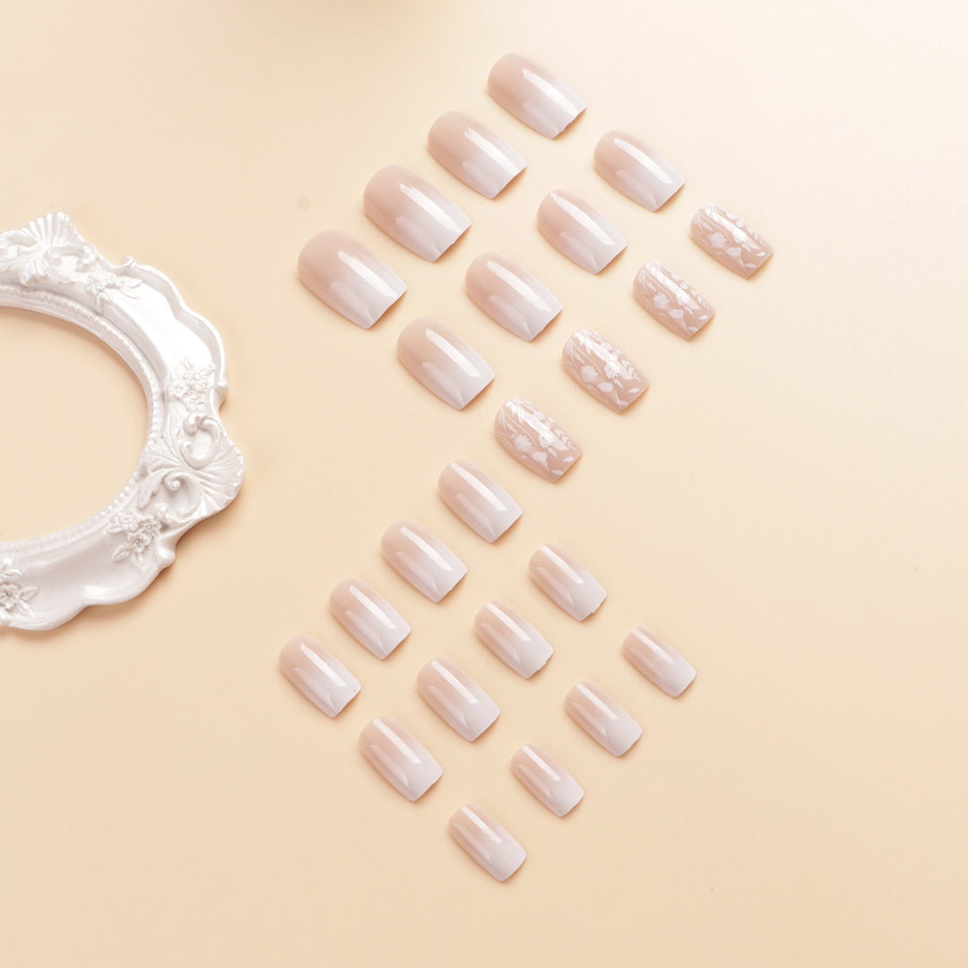 Elegant Ombre Press-On Nail Art Kit Bowlift