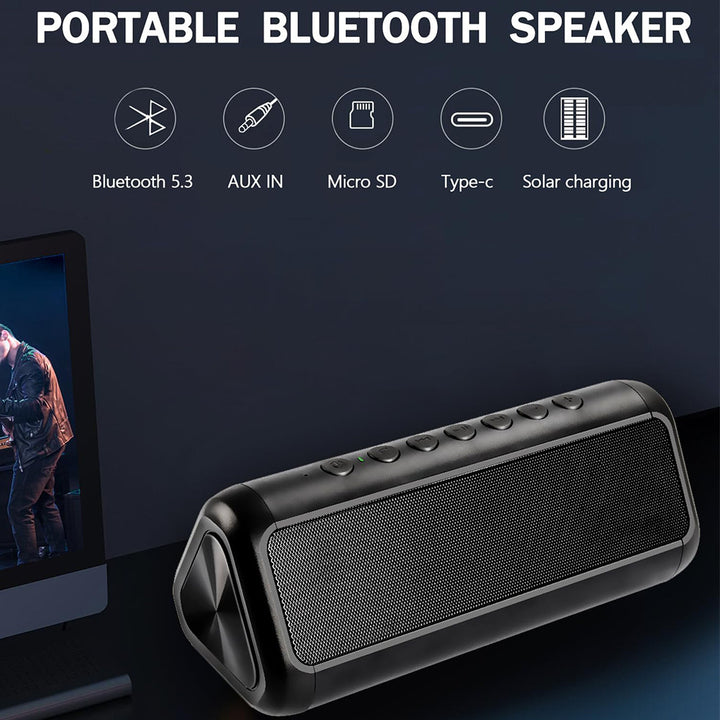 Portable Bluetooth speaker with solar charging function Bowlift