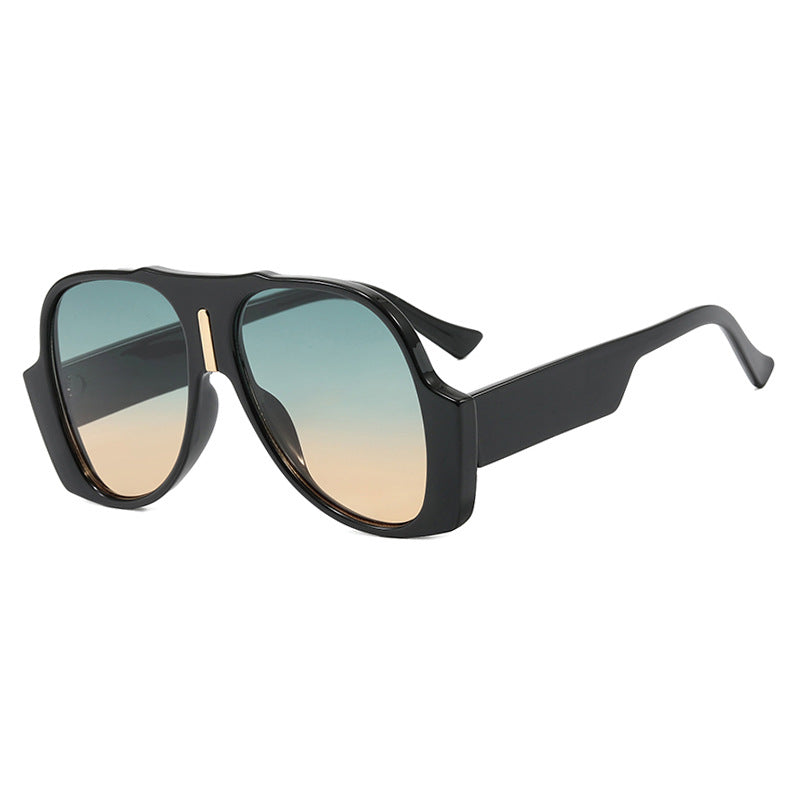 Women's square sunglasses with unique animal pattern frame and UV protection Bowlift