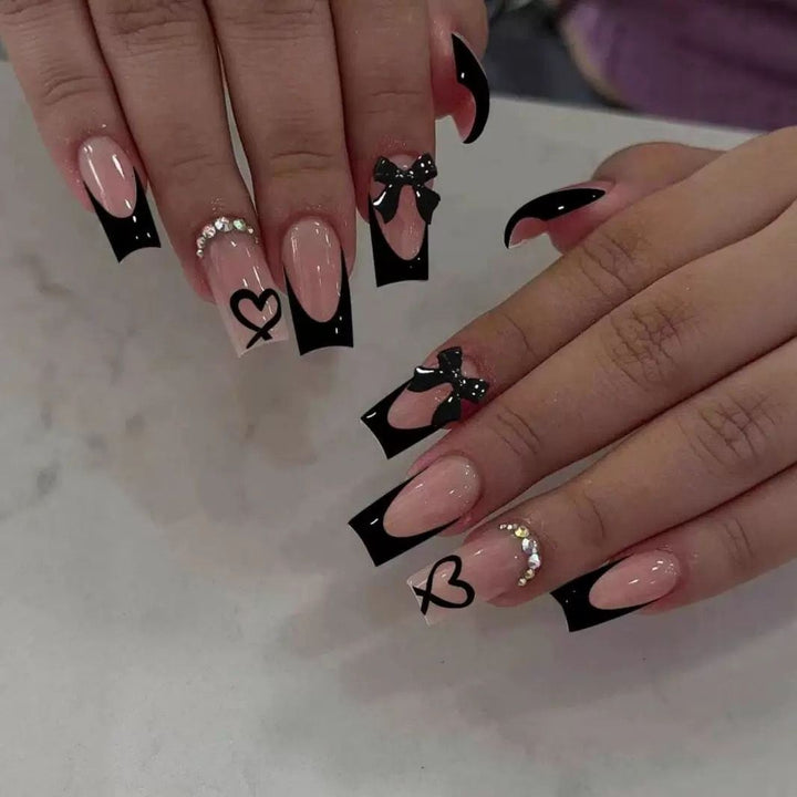 Decorative Floral and Bow Nail Extensions Bowlift