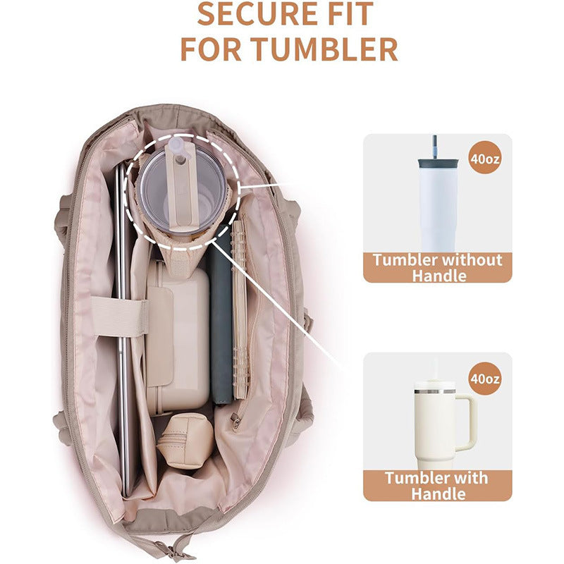 Spacious everyday bag with removable organizer Bowlift