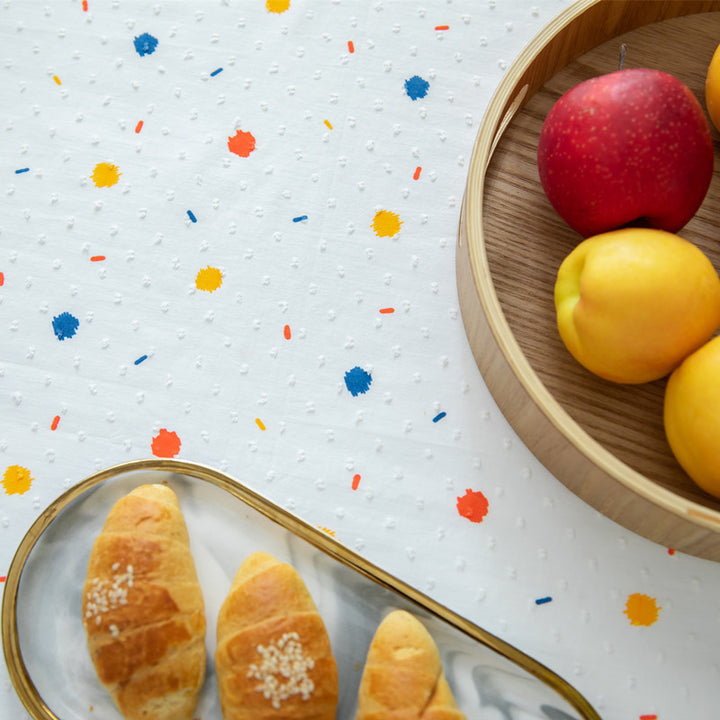 Decorative Polka Dot Tablecloth