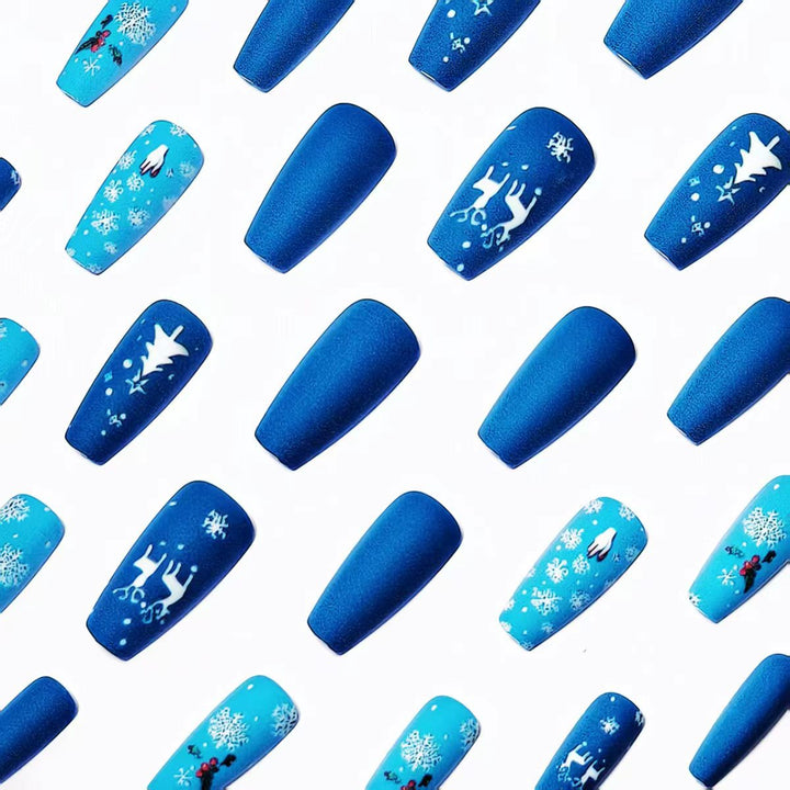Festive Matte Nail Art Bowlift
