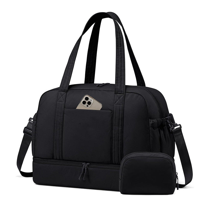 Multi-functional Sports Bag with Separate Cosmetic Pouch Bowlift
