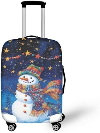 Unisex nano elastic suitcase cover with horse and sunflower motif, stretchable stretch protection for hard shell trolley with zipper Bowlift