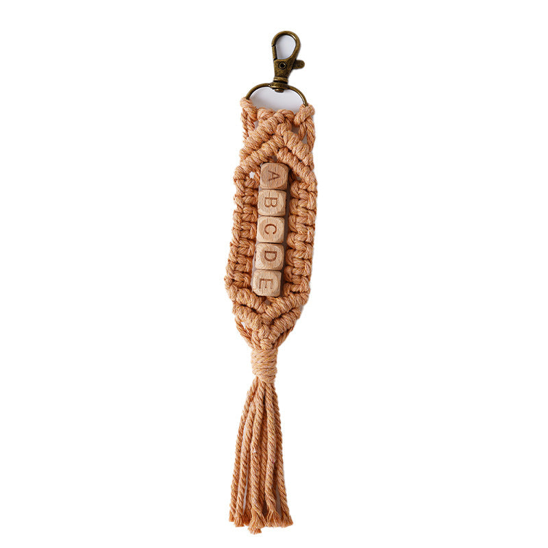 Personalized Macrame Keychain Holder Bowlift
