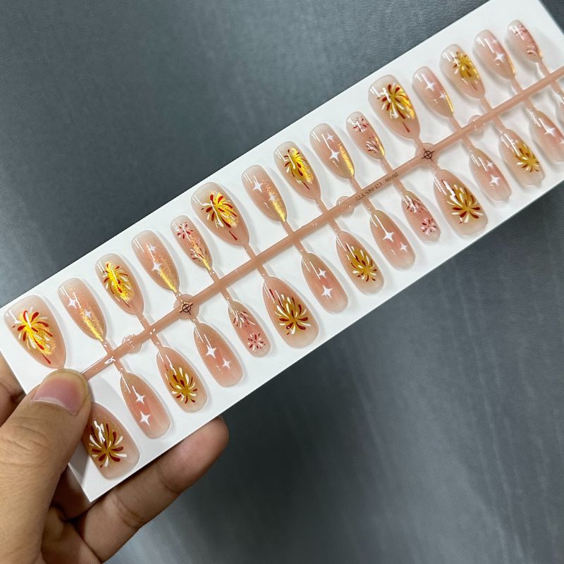 Artistic Ombre Press-On Nail Tips Set Bowlift