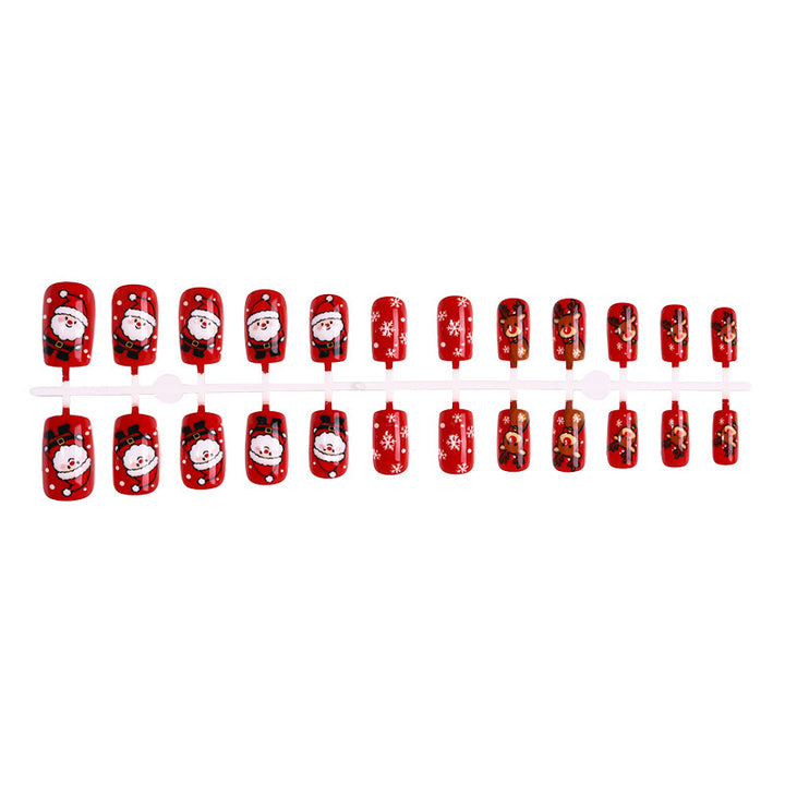 Festive Christmas Art Nail Set Bowlift