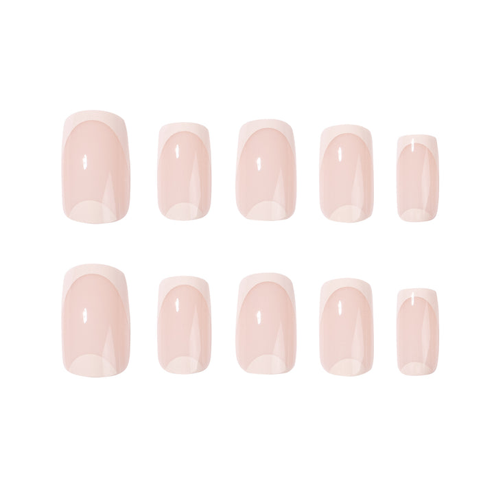 Elegant Nail Art with Translucent French Tip Bowlift