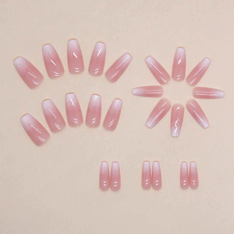 Artistic Press-On Nail Set with Celestial Design Bowlift
