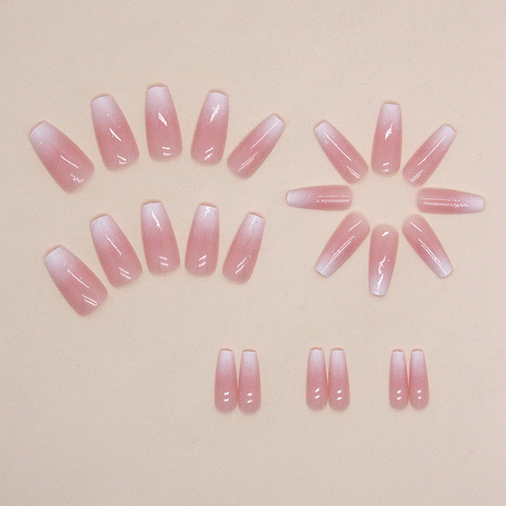 Artistic Press-On Nail Set with Celestial Design Bowlift