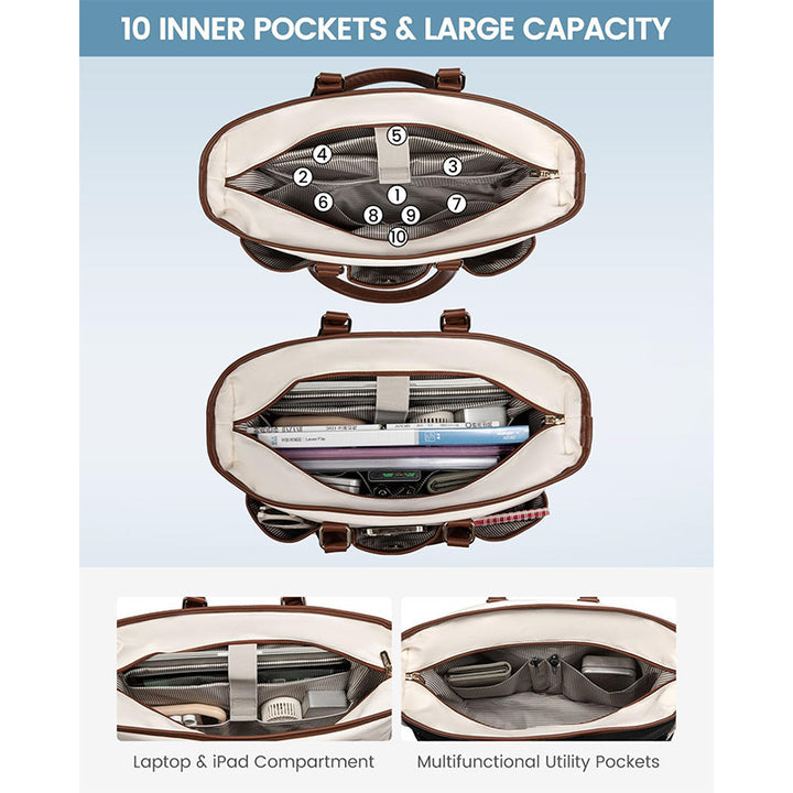 Spacious everyday tote bag with practical outer pockets Bowlift