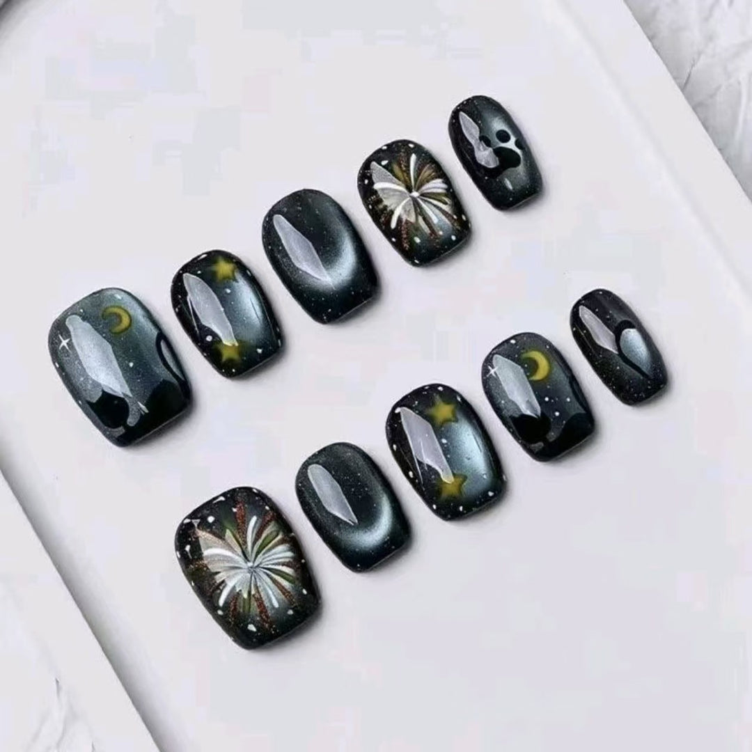 Starry Night Glitter Nail Art Set Bowlift