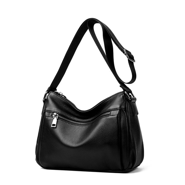 Textured Leather Crossbody Bag Bowlift