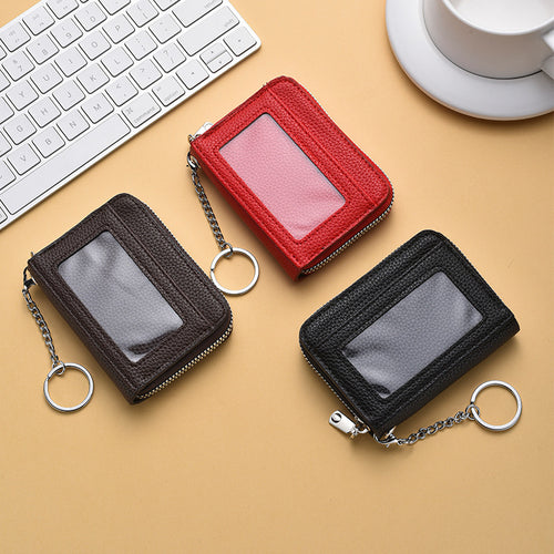 Textured  Zip Around Card Holder Bowlift