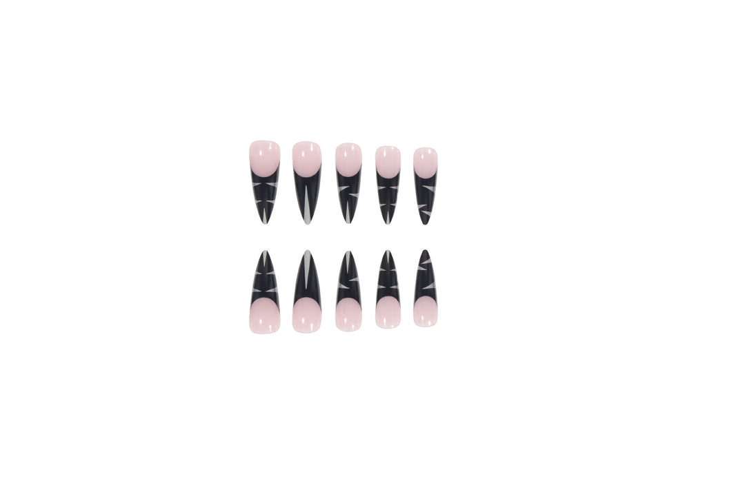 Artistic Stiletto Press-On Nails Bowlift