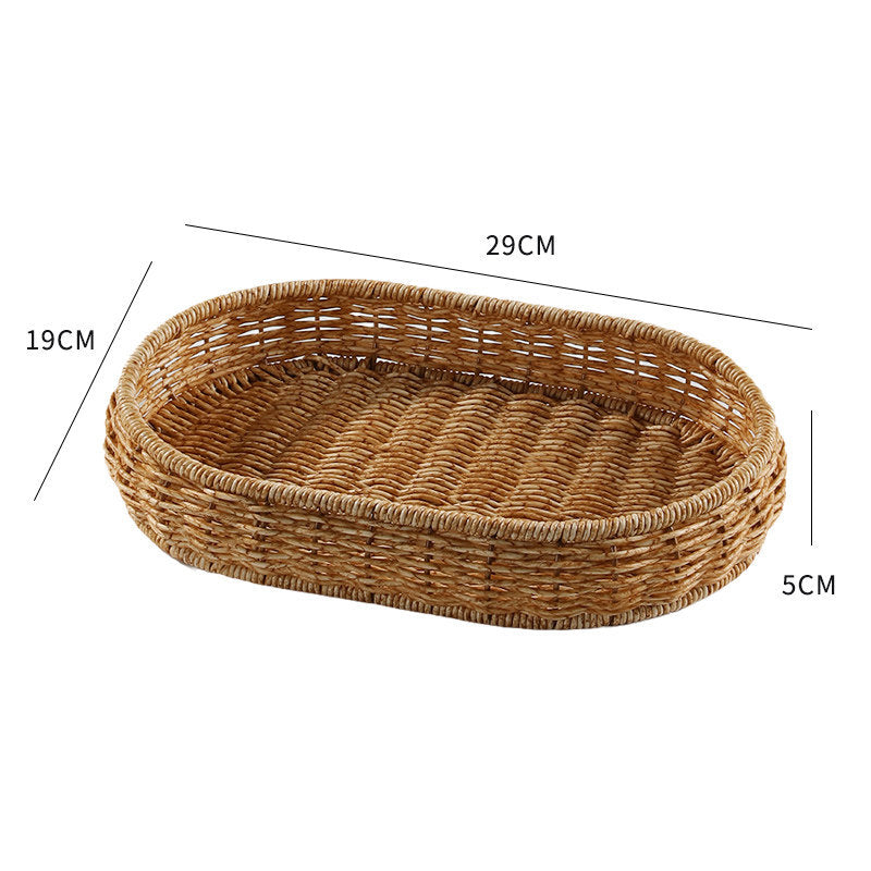 Handwoven Decorative Serving Tray Bowlift 1783754312