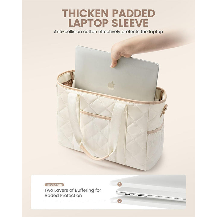 Elegant and roomy shoulder bag with structured quilting Bowlift