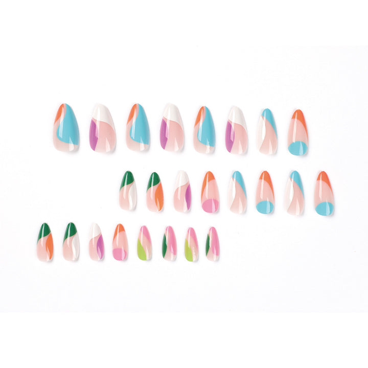 Artful nail art with colorful accents Bowlift