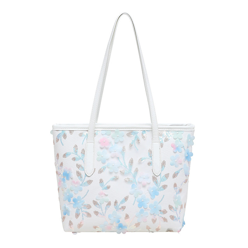 WoFloral Embellished Tote Bag Bowlift