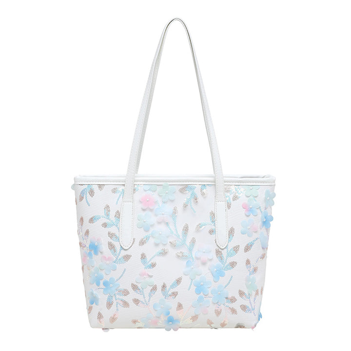 WoFloral Embellished Tote Bag Bowlift