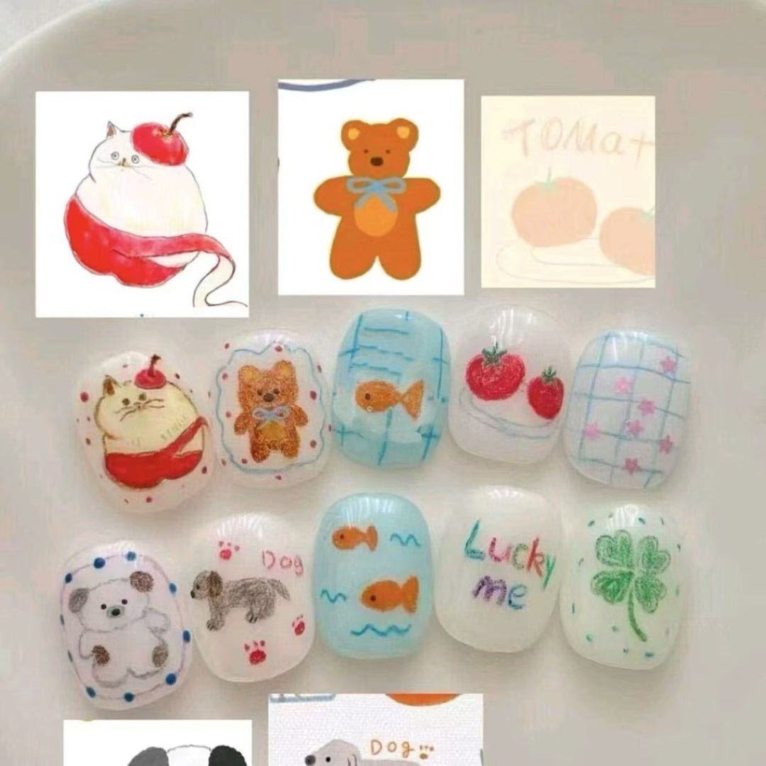 Artistic Character Nail Art Set Bowlift