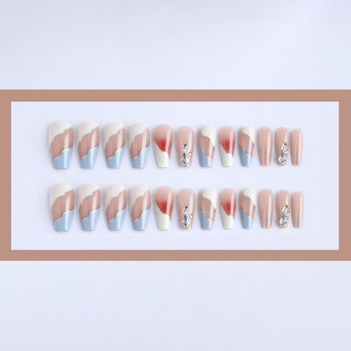 Artistic Press-On Nail Extensions Bowlift