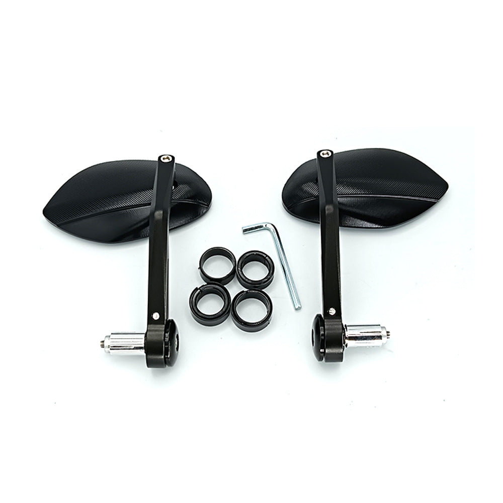Ergonomic motorcycle rearview mirror with scratch-resistant surface Bowlift