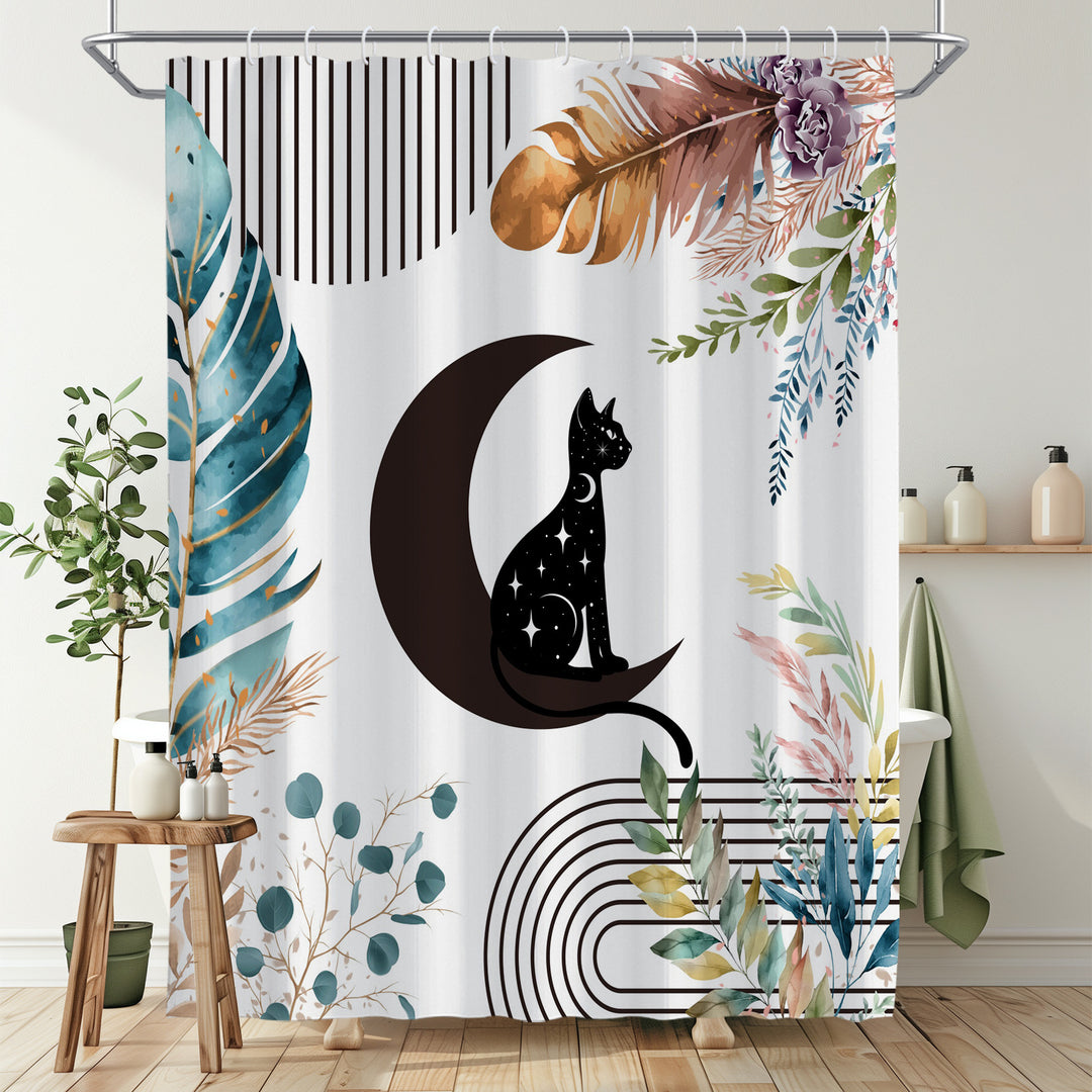 Artistic Shower Curtain Bowlift