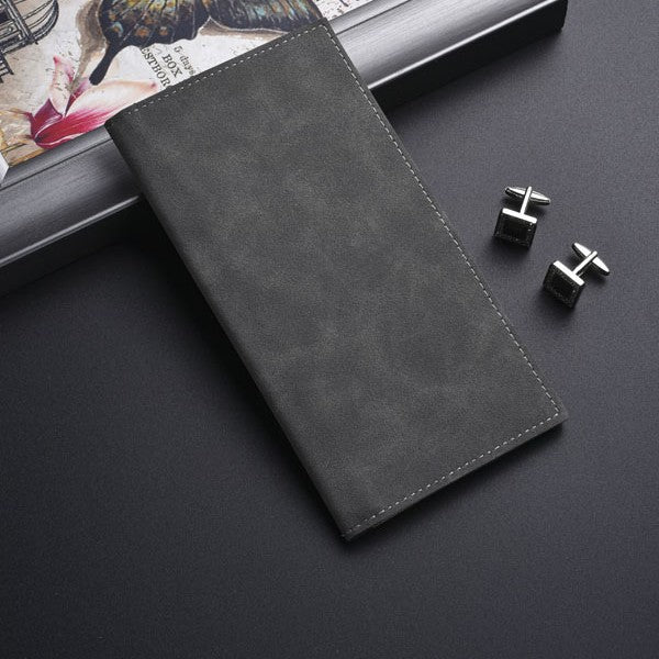Elegant Long Leather Wallet Bowlift