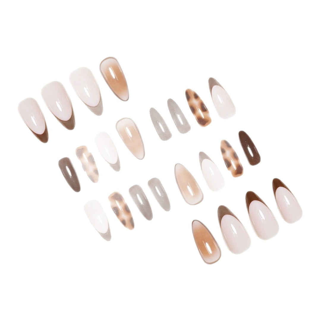 Artistic Stiletto Press-On Nail Set with Modern Design Bowlift