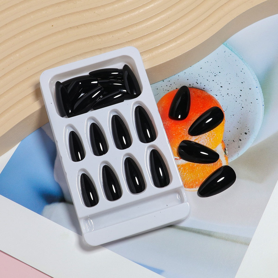 Glossy Stiletto Press-On Nail Extensions Bowlift
