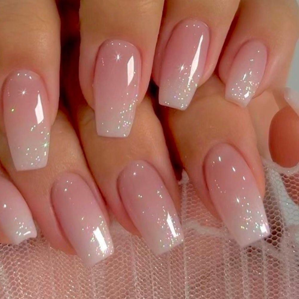 Ombre Square Tip Press-On Nails Bowlift