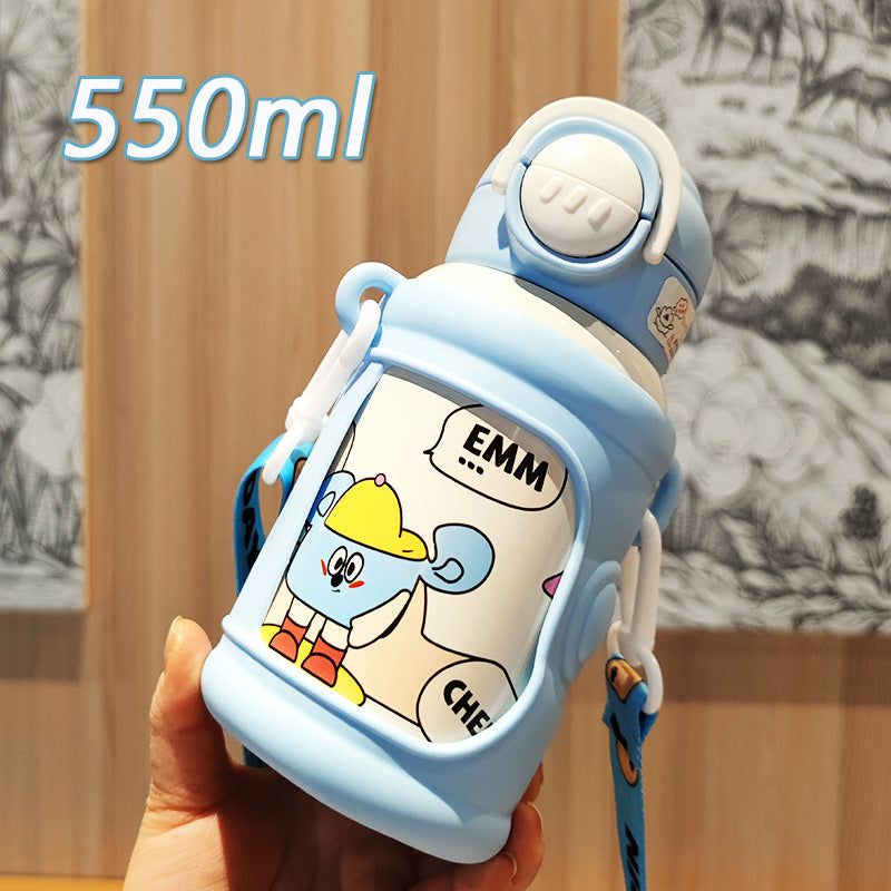 Women’s creative drinking bottle with stable silicone cover Bowlift